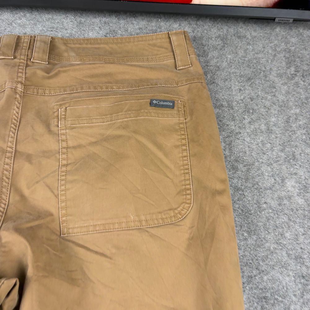 Columbia Pants Mens 38x30 Brown Regular Fit Outdoor Hiking Utility Casual Cotton - Picture 9 of 14